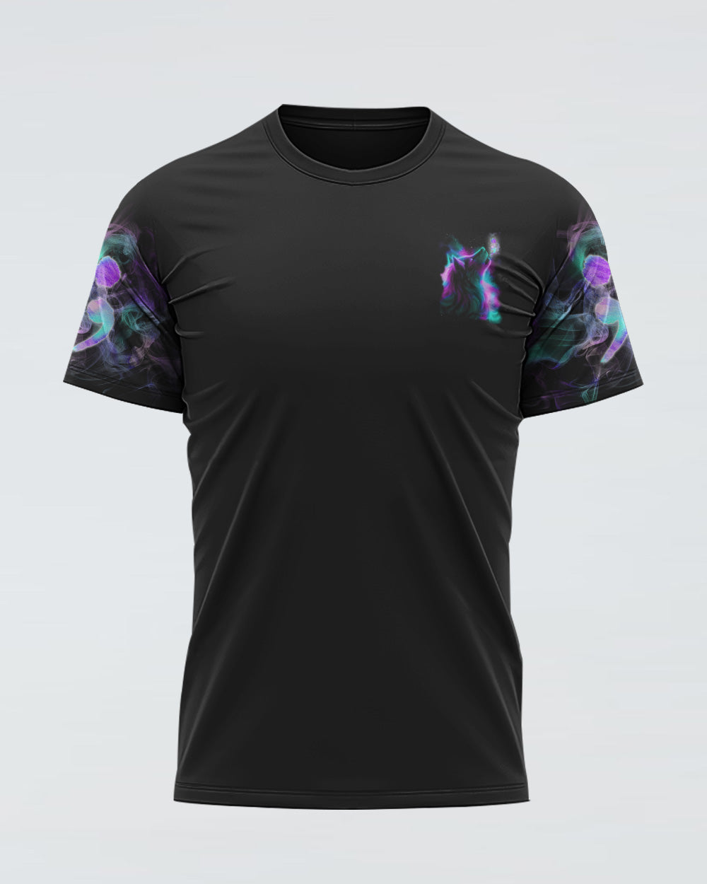 Still Here Still Fighting Wolf Colorful Women's Suicide Prevention Awareness Tshirt