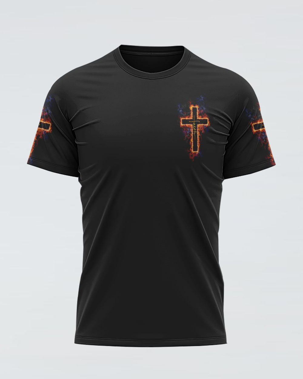 Way Maker Miracle Worker Fire Cross Men's Christian Tshirt