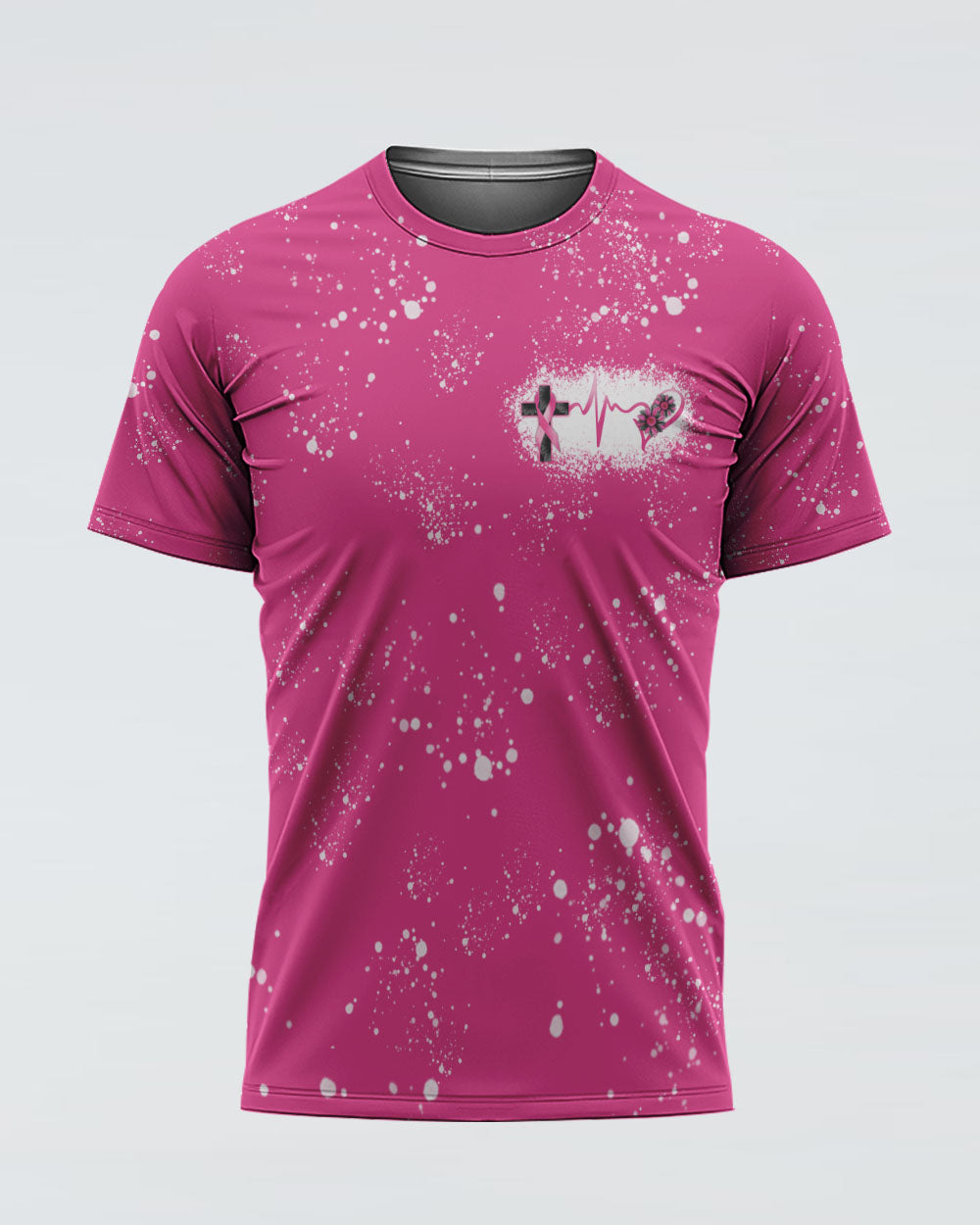 Wings Sunflower Cross Women's Breast Cancer Awareness Tshirt