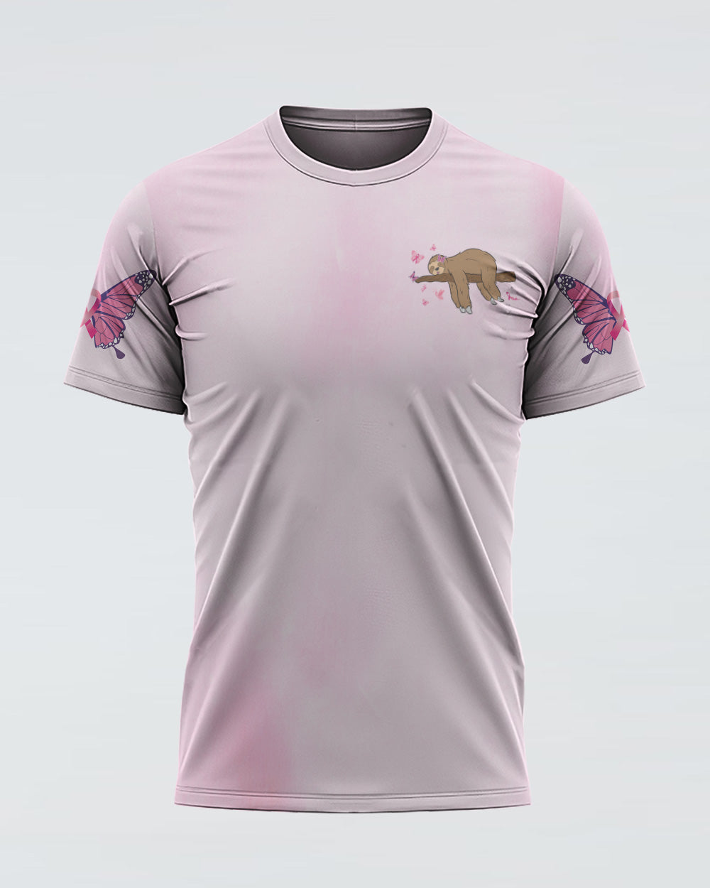 I Am A Person Who Want To Do A Lot Sloth Women's Breast Cancer Awareness Tshirt