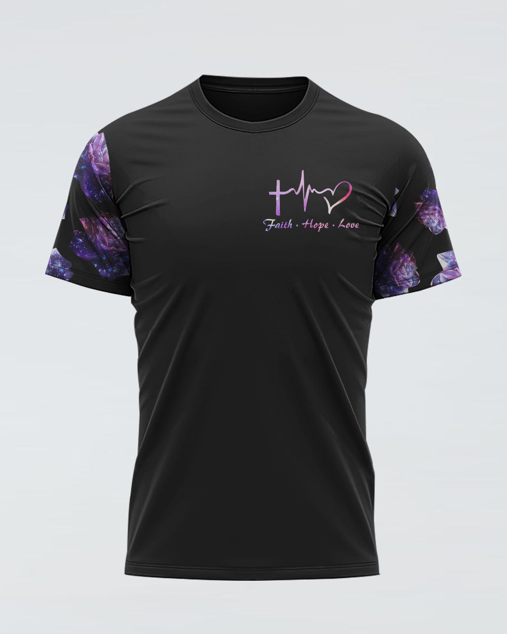 Rose Faith Galaxy Women's Christian Tshirt