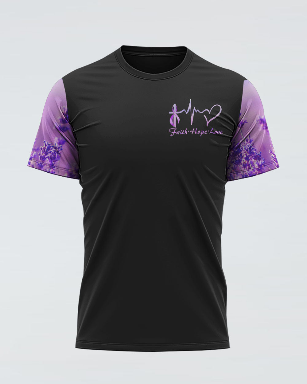 Purple Angel Wings Ribbon Faith Women's Epilepsy Awareness Tshirt