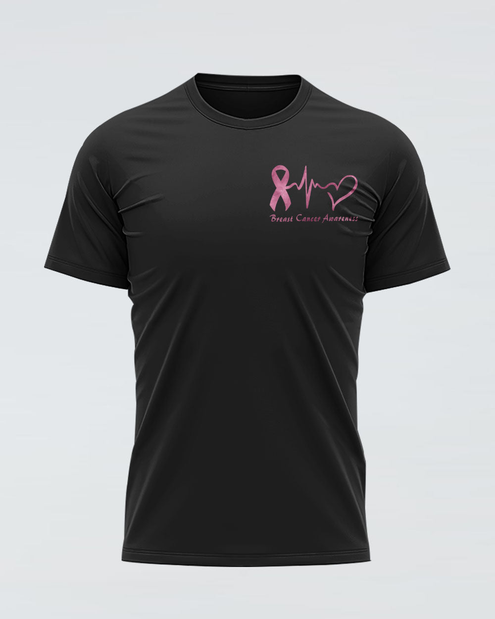 They Whispered To Her You Cannot Withstand The Storm Half Wing Ribbon Women's Breast Cancer Awareness Tshirt