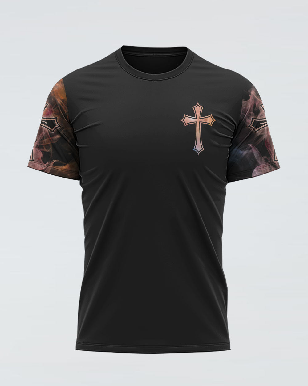 I Asked God To Make Me A Better Man Cross Wings Men's Christian Tshirt