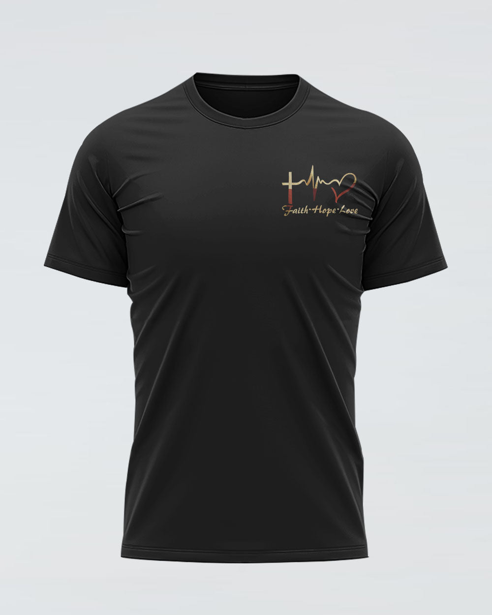 One Nation Under God Wings Veteran Men's Christian Tshirt