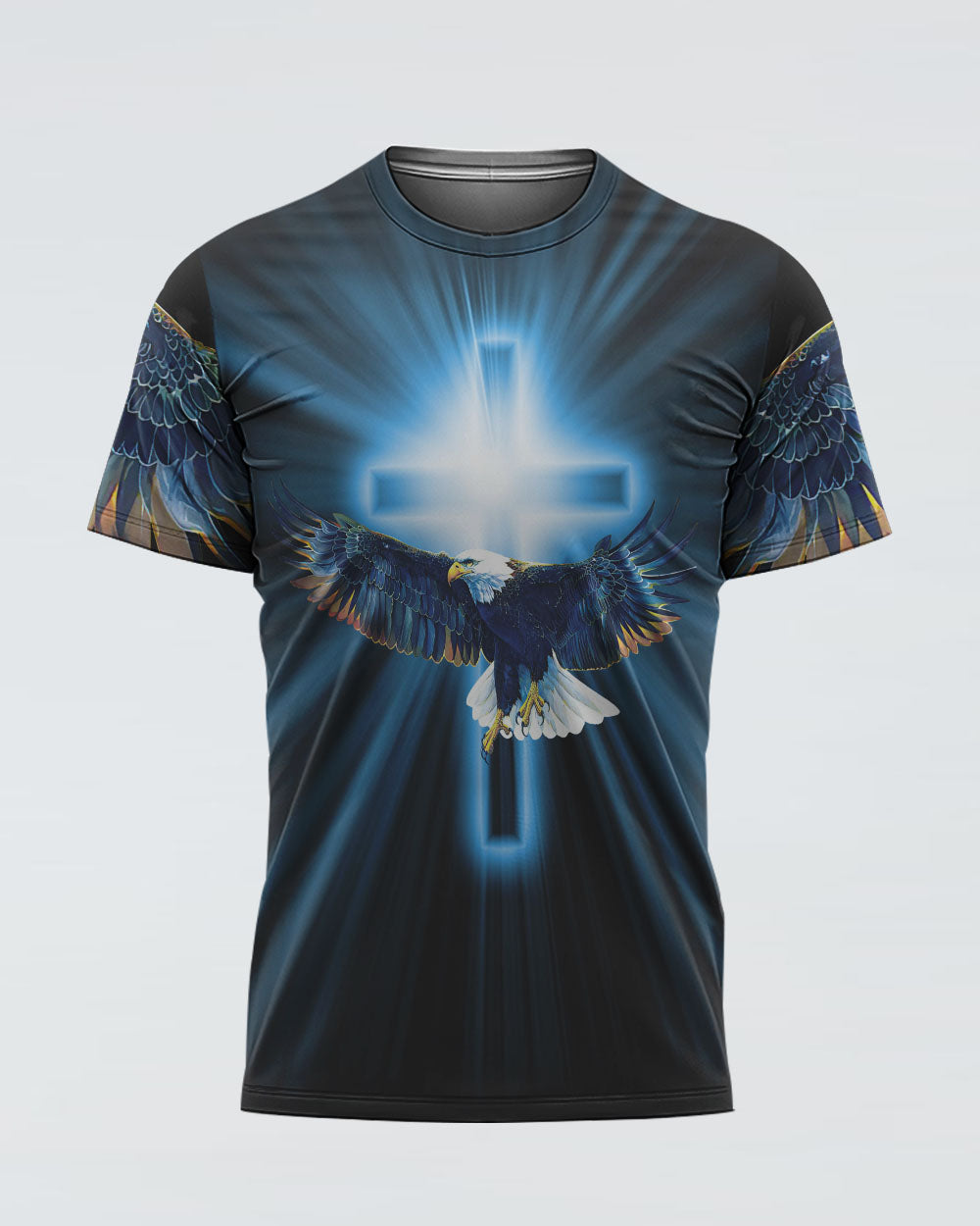 Jesus Saved My Life Eagle Men's Christian Tshirt