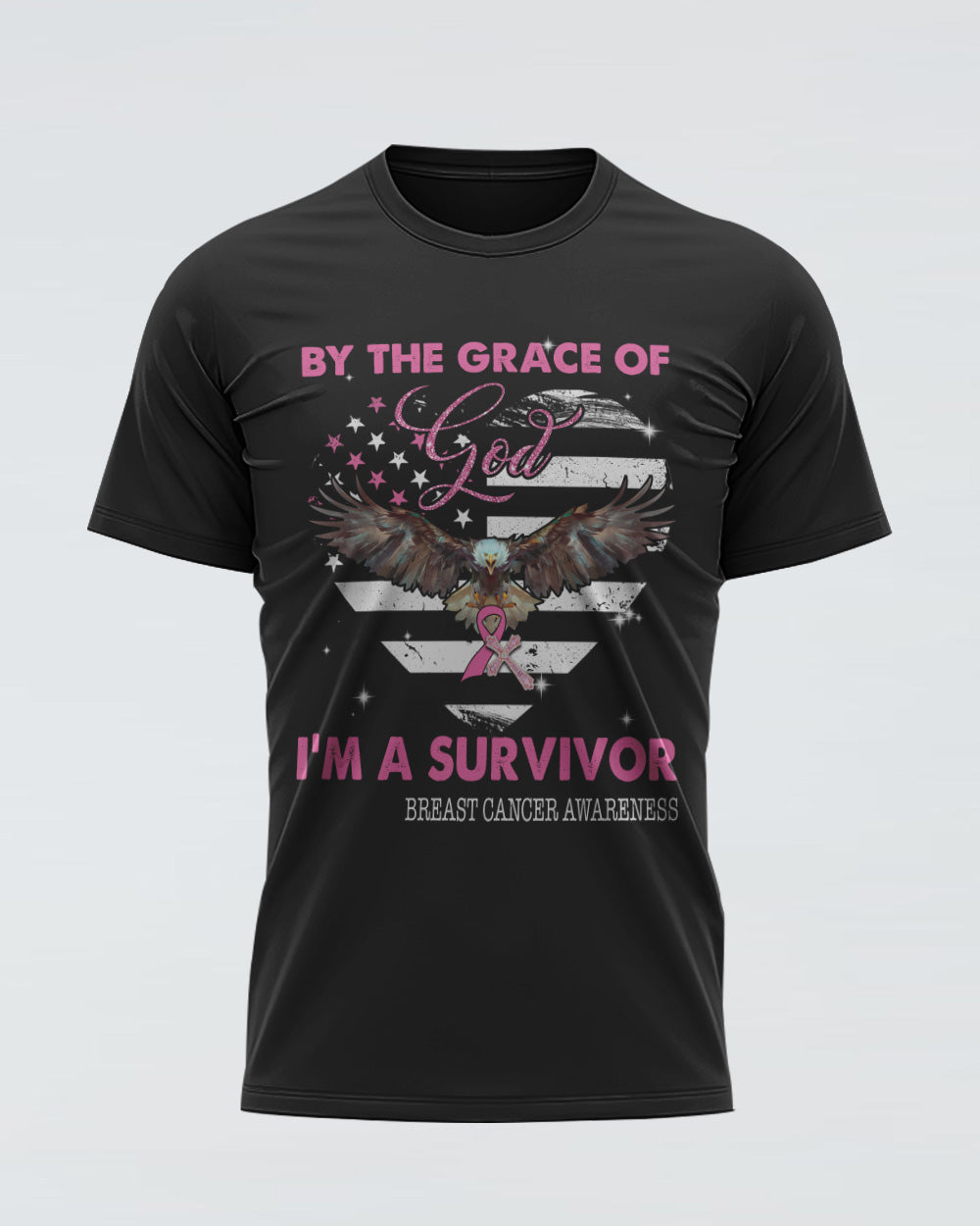 By The Grace Of God Heart Eagle Women's Christian Tshirt