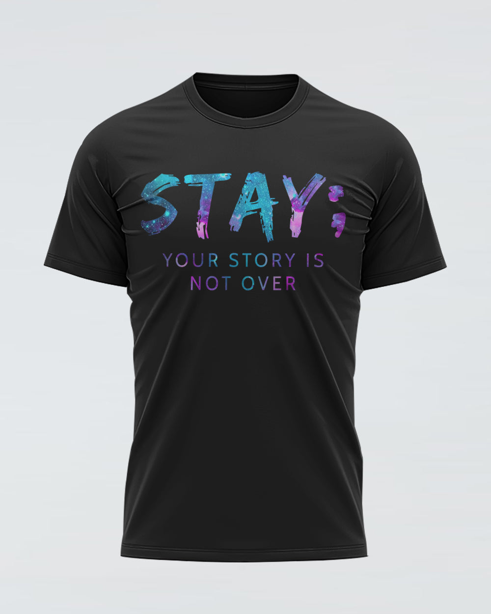 Stay Your Story Is Not Over Flag Wings Women's Suicide Awareness Tshirt
