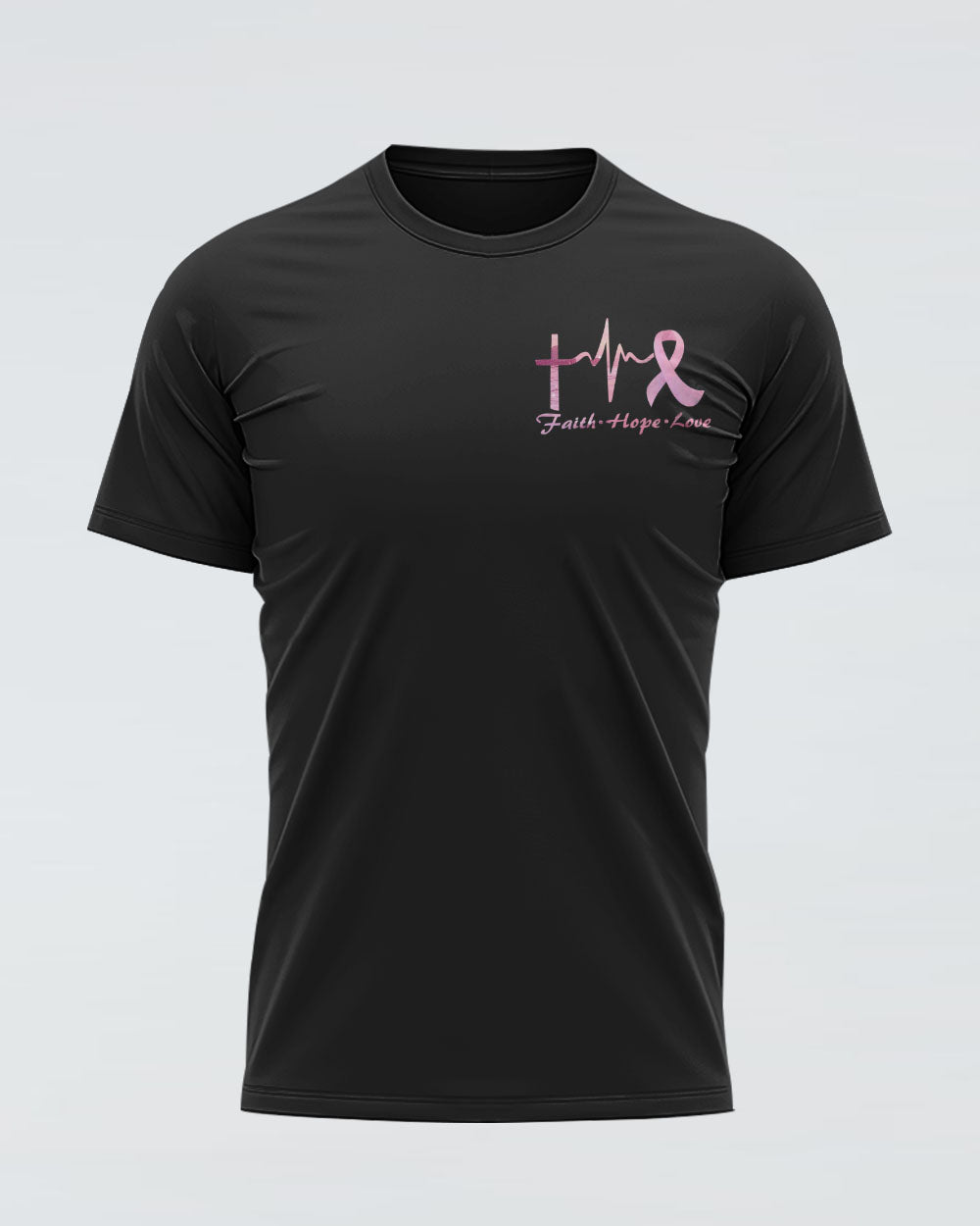 Fight Pink Ribbons Flag Women's Breast Cancer Awareness Tshirt