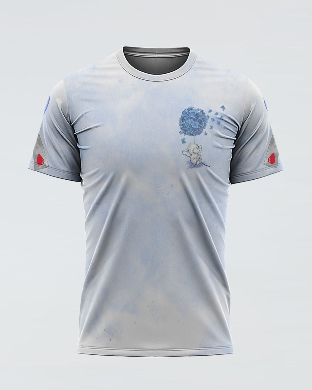 Hope For A Cure Flower Elephant Women's Diabetes Awareness Tshirt