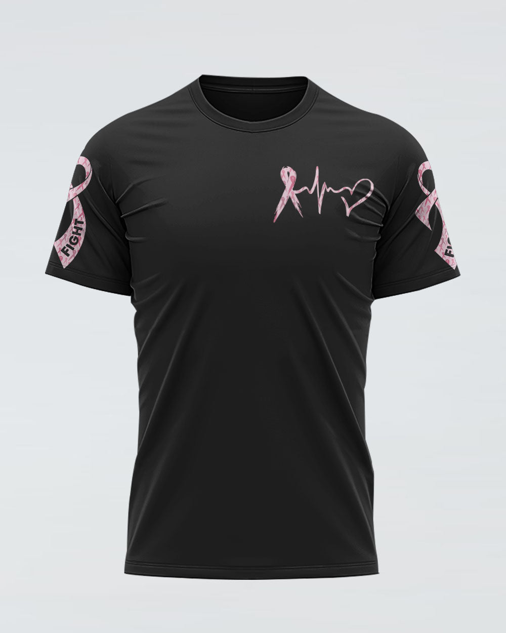 Pink Ribbon Flag Women's Breast Cancer Awareness Tshirt