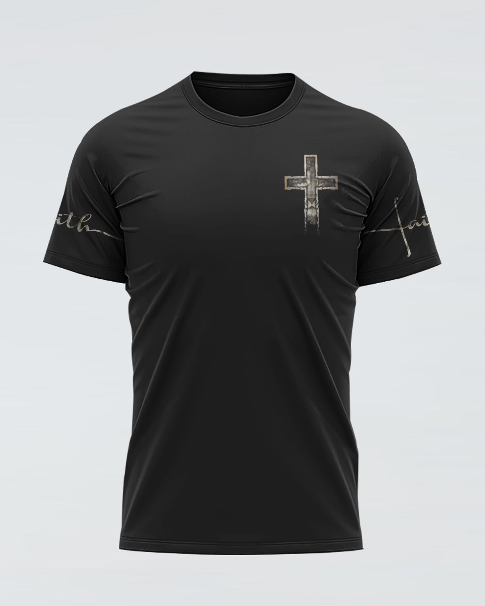 Jesus Lion Half Face Men's Christian Tshirt
