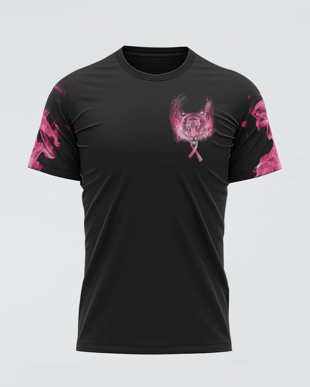 Fire Tiger Women's Breast Cancer Awareness Tshirt