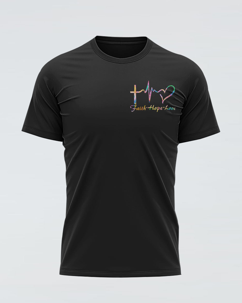 Jesus Is My Savior Colorful Wings Flag Women's Christian Tshirt