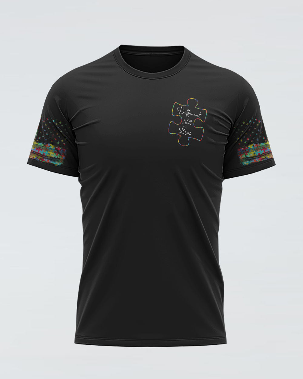 Different Not Less Flag Women's Autism Awareness Tshirt