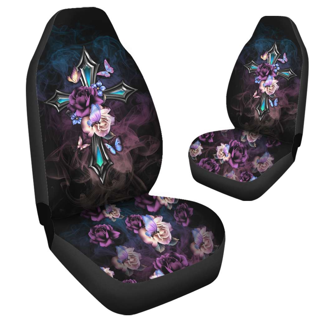 Faith Cross Floral Butterfly Automotive - Tltr1304212HA
