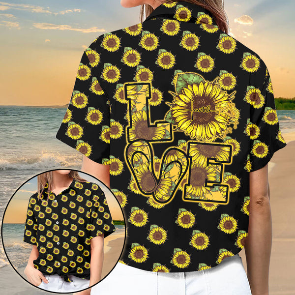 Love Sunflower Hawaiian Set - Lahn1404212ki