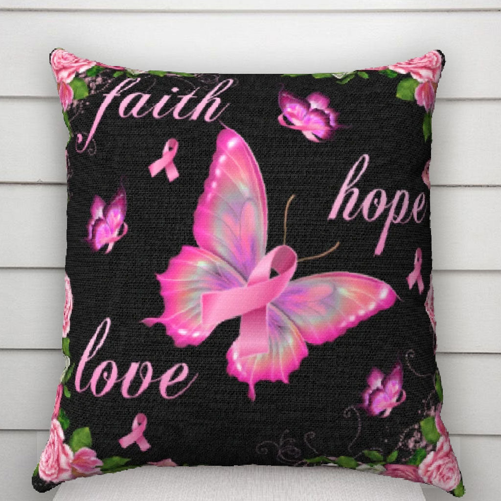 Breast Cancer Awareness Butterfly Fhl Pillow - Latg0812204