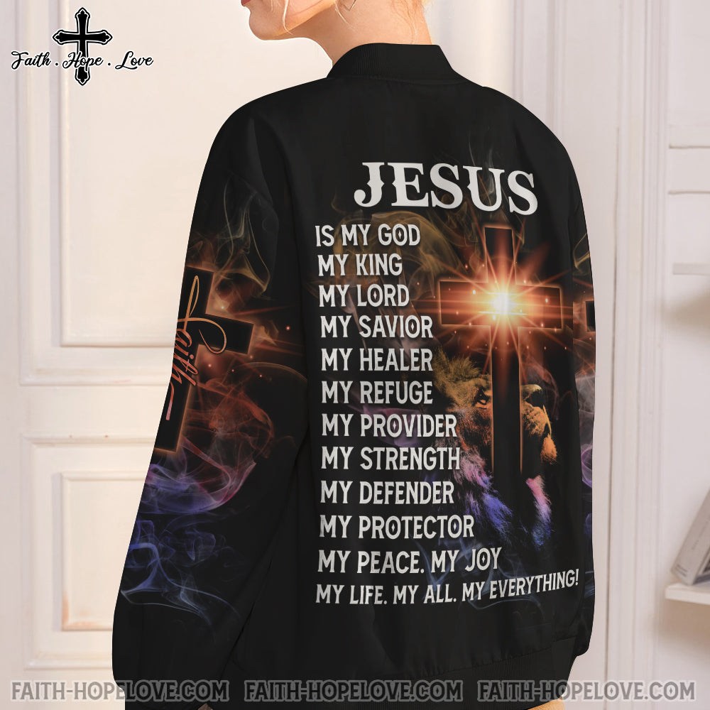 Jesus Is My Everything Unisex Bomber Jacket - Tm1011212ki